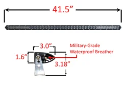 S4D Series 40 Inch Single Row OZ-USA® LED Light Bar 4D Reflectors Spot Flood Combo Off Road UTV 4x4 4WD Truck SXS -Oz C 28299.1607217935
