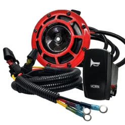 5" Hella Disc Horn Power Busbar Wire Harness Kit Compatible With 2018-2023 Can-Am Maverick X3 Max RS Turbo RR, Sport, Trail, Commander And Defender.