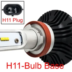 H11 LED Headlight Conversion Kit By OZ-USA® Single Intensity 4000 Lumens Xenon White 6500K -Oz C 56217.1633131547