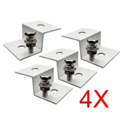 16X Aluminum Z Bracket Solar Panel Mounting Lightweight Construction For Camper Toybox RV Motorhome Trailer Boat -Oz D 16X 60477.1661384938