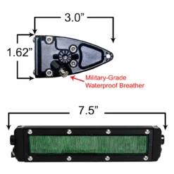 7 Inch Green OZ-USA® UB Series Ultra Bright 30W LED Hunting Light Kit Flood Beam Magnet Base -Oz D1 37837.1640134652