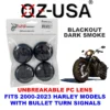 Dark Smoke Unbreakable Turn Signal Lens For Harley Motorcycles 2000-2023