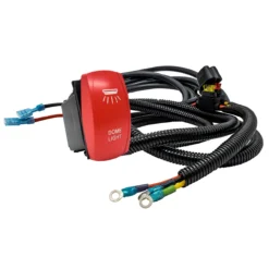 10ft. Power Busbar Wire Harness Kit With Dome Lights On/Off Red Rocker Switch Compatible With 2018-2023 Can-Am Maverick X3 Max RS Turbo RR Sport Trail Defender -Oz DOME 2 16664.1699751178