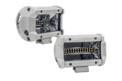 T4 Series White 5" OZ-USA® Triple Row LED Light Bar Wide Angle Flood Beam Driving Fog Lights With Wiring Harness And Switch For Off Road SUV ATV Truck Boat Marine Vessels Agriculture And Heavy Equipment Vehicle. (1 Pair) -Oz DSC 0029 71018.1491342725