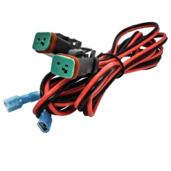 Power Bus Bar Distribution Block Dual DT Deutsch Plug Wire Harness Kit For POD Lights Compatible With 2018-2023 Can-Am Maverick X3 Max RS Turbo RR Sport Trail Defender -Oz DT2 3 74438.1689119431