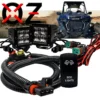 3" POD Side Lights Spot Beam With Power Bus Bar Dual DT Plug Wire Harness Kit Compatible With Pulse Power Busbar Polaris RZR Turbo Pro XP Ranger Crew 2018-2023