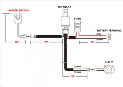 OZ Single Deutsch Plug Wire Harness Wiring Kit For LED HID Light Bars Accessory Lights Off-road -Oz DT SINGLE 28280.1510602711