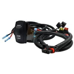 5ft. Power Bus Bar Plug Wire Harness Kit For LED Dome Lights Compatible With Pulse Power Busbar Polaris RZR Pro Ranger Crew XP 2018-2023 -Oz D 32844.1675731859