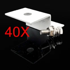 10 Sets Of Aluminum Z-Bracket Solar Panel Mount Mounting For Camper Toybox RV Motorhome Trailer Boat