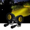 Amber Mini Trail Lights LED CREE Spot Motorcycle Offroad Dual Sport Enduro Fog