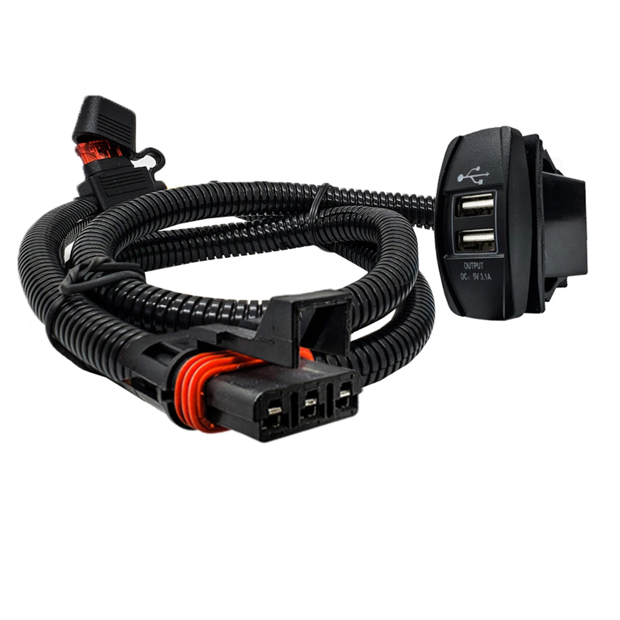 6ft. Power Bus Bar Plug Wire With Dual USB Port 2024 Polaris XPEDITION XP ADV Ultimate Northstar Premium 5 6ft. Power Bus Bar Plug Wire With Dual USB Port 2024 Polaris XPEDITION XP ADV Ultimate Northstar Premium - Image 5