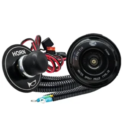 3" Hella Disc Horn With Floor-Mount Step-On Switch & Power Busbar Distribution Block Wire Harness Compatible With 2018-2023 Can-Am Maverick X3 Max RS Turbo RR, Sport, Trail, Commander And Defender. -Oz F 2 17771.1692837340