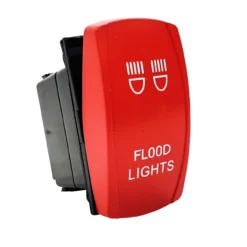 Flood Lights On/Off Red Rocker Switch 4-Pin Laser Etched For UTV Polaris RZR XP Can-Am YXZ Trucks RV Marine Vessels -Oz FL 2 25263.1701303533