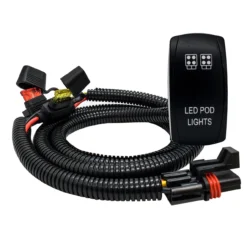 Pulse Power Bus Bar Plug LED Pod Lights On/Off Rocker Switch Wire Harness Kit Compatible With Polaris RZR Pro Ranger Crew XP 2018-2023 -Oz G 90976.1674002268