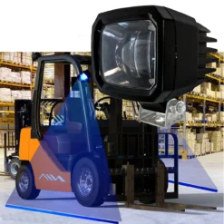 Blue Line LED Forklift Light Warehouse Safety Front Side Marker Clearance Warning Lamp Spot Offroad Race 12V 48V -Oz H 1 24266.1647470101