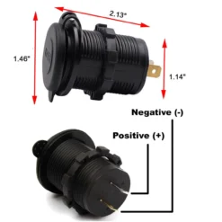 Round Voltage Meter Dual USB Port Blue LED With Power Bus Bar Distribution Block Wire Harness Compatible With Can-Am Maverick X3 RS Turbo Commander Defender 9 Round Voltage Meter Dual USB Port Blue LED With Power Bus Bar Distribution Block Wire Harness Compatible With Can-Am Maverick X3 RS Turbo Commander Defender -Oz H 56273.1693520903