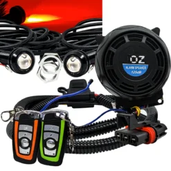 Pulse Power Bus Bar Plug Wireless Remote Control Anti-Theft Alarm System Red LED Bolt Beam Compatible With Polaris RZR Pro Ranger Crew XP 2018-2023 -Oz H 57941.1686853186