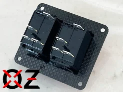 Real Carbon Fiber Ignition Switch Panel Engine Start Battery Cut On/Off Rocker Red -Oz IMG 0724 50101.1693936162