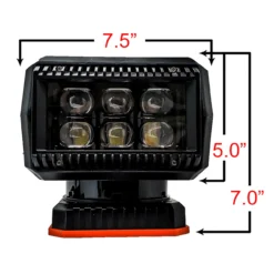 360° LED Searchlight Rotating Spotlight Wireless Remote Control Lighter Plug Adapter Magnet Base Mount For Utility Trucks Boats RVs 12V -Oz J 3 44750.1670105878