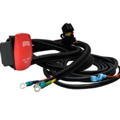 (W) 10ft. Power Busbar Wire Harness Kit With LED Light Bar On/Off Red Rocker Switch Compatible With 2018-2023 Can-Am Maverick X3 Max RS Turbo RR Sport Trail Defender -Oz LB 3 58750.1700957567