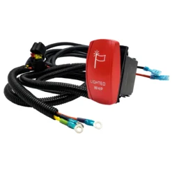 10ft. Power Busbar Wire Harness Kit With Whip On/Off Red Rocker Switch Compatible With 2018-2023 Can-Am Maverick X3 Max RS Turbo RR Sport Trail Defender -Oz LW 4 35268.1700081211