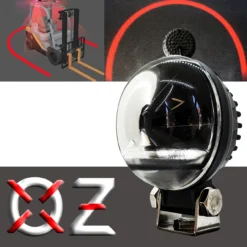 FR-Series High-Intensity Red LED 180° Arc Beam Warehouse Marker Clearance Warning Safety Light For Forklifts, Scissor Lift, Truck Conveyor, Industrial Equipment 12V - 80V -Oz L 67838.1702076542