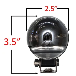 FR-Series High-Intensity Red LED 180° Arc Beam Warehouse Marker Clearance Warning Safety Light For Forklifts, Scissor Lift, Truck Conveyor, Industrial Equipment 12V - 80V -Oz M 73178.1702076945