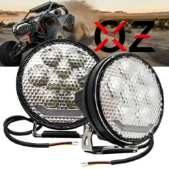 4.5" High Output 90W LED Driving Lights Work Light Flood Beam With DRL Function For Off-road Truck UTV