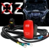 (W)10ft. Power Busbar Wire Harness Kit With Pod Lights On/Off Red Rocker Switch Compatible With 2018-2023 Can-Am Maverick X3 Max RS Turbo RR Sport Trail Defender