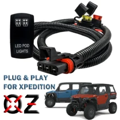 Pulse Power Bus Bar Plug & Play Wire Harness With On/Off Rocker Switch For LED Pod Lights Compatible With 2024 Polaris XPEDITION XP ADV Ultimate Northstar Premium