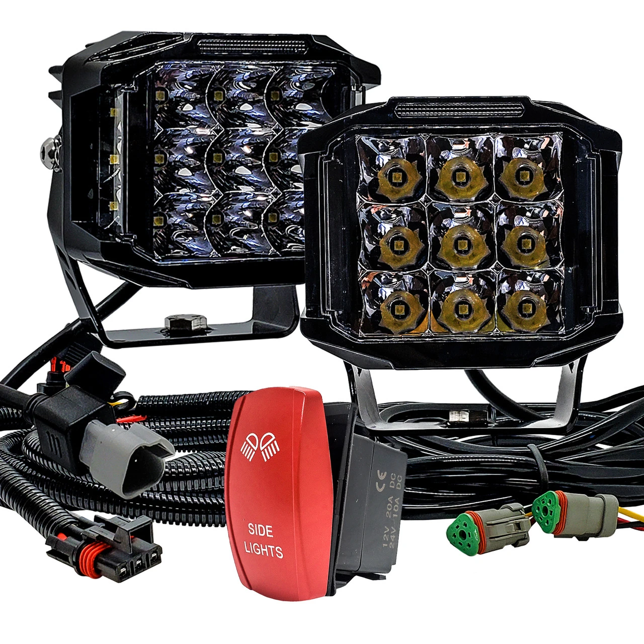 5" Pillar Mount 120W Side Emitting LED Lights 180° Beam Pattern For Polaris XPEDITION RZR Turbo Pro Crew Ranger XP 2018-2024 2 5" Pillar Mount 120W Side Emitting LED Lights 180° Beam Pattern For Polaris XPEDITION RZR Turbo Pro Crew Ranger XP 2018-2024 - Image 2