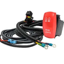 10ft. Power Busbar Wire Harness Kit With Rear Lights On/Off Red Rocker Switch Compatible With 2018-2023 Can-Am Maverick X3 Max RS Turbo RR Sport Trail Defender -Oz RL 2 69643.1700009276
