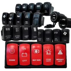 Lighted Whip On/Off Red Rocker Switch 4-Pin For Trucks UTV Golf Carts RV Boats Compatible With Polaris RZR Can-Am YXZ Pioneer Dash Panels 8 Lighted Whip On/Off Red Rocker Switch 4-Pin For Trucks UTV Golf Carts RV Boats Compatible With Polaris RZR Can-Am YXZ Pioneer Dash Panels -Oz ROCKER AD 7 37652.1692226152