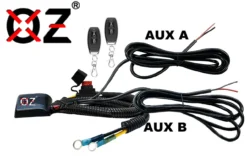 Two Output Auxiliary Light Wiring Harness With Wireless Remote Switch -Oz S 96675.1685663306