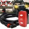 Turn Signal On/Off/On Red Rocker Switch With Pulse Power Busbar Plug Wire Harness Kit Compatible With 2024 Polaris XPEDITION XP ADV Ultimate Northstar Premium