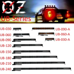 7 Inch Amber OZ-USA® UB Series 30W Ultra Bright High Output Single Row LED Light Bar Spot Beam -Oz UB SERIES 2 31364.1654727380
