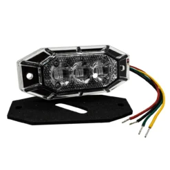 3" Compact Red 6-LED Strobe Light High Intensity Ultra-Slim Surface Mount Rear Chase Safety Warning Lights For Emergency Vehicles Utility Work Truck -Oz W 1 94204.1665872097