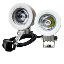 White Mini High Output LED Marine Lights Spot Sail Boat Jet Yacht Cruiser RV 10W -Oz W 3 65549.1612575250