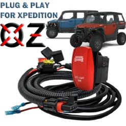 10' Pulse Power Bus Bar Plug Wire Harness With On/Off Red Rocker Switch For LED Light Bar Compatible With 2024 Polaris XPEDITION XP ADV Ultimate Northstar Premium -Oz W10 1 84337.1698278415