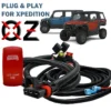 10' Pulse Power Bus Bar Plug Wire Harness With On/Off Red Rocker Switch For LED Light Bar Compatible With 2024 Polaris XPEDITION XP ADV Ultimate Northstar Premium
