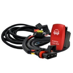 10' Pulse Power Bus Bar Plug Wire Harness Kit On/Off Red Rocker Switch For Bumper Light Bar Compatible With 2024 Polaris XPEDITION XP ADV Ultimate Northstar Premium -Oz W10 3 95302.1698280000