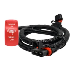 Winch In/Out Red Rocker Switch With Pulse Power Bus Bar Plug Wire Kit Compatible With 2024 Polaris XPEDITION XP ADV Ultimate Northstar Premium -Oz W2 2 65270.1695773530