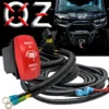 10ft. Power Busbar Wire Harness Kit With Winch In/Out Momentary Red Rocker Switch Compatible With 2018-2023 Can-Am Maverick X3 Max RS Turbo RR Sport Trail Defender