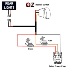 10ft. Pulse Power Bus Bar Plug & Play Wire Harness With On/Off Rocker Switch For Rear Lights Compatible With 2024 Polaris XPEDITION XP ADV Ultimate Northstar Premium -Oz X 3B 21580.1699129249