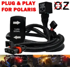 Power Bus Bar Plug Wire Kit Turn Signal Harness Switch Plug & Play Compatible With Polaris Pulse RZR Pro Ranger Crew XP 2018-2023