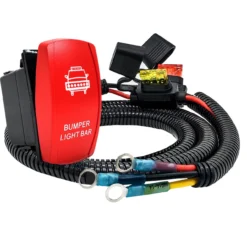 Bumper Light Bar On/Off Red Rocker Switch With Power Distribution Block Wire Harness Compatible With 2018-2023 Can-Am Maverick X3 Max RS Turbo RR Sport Trail Defender -Oz X2 48107.1697500032