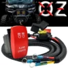 Flood Lights On/Off Red Rocker Switch With Power Distribution Block Wire Harness Compatible With 2018-2023 Can-Am Maverick X3 Max RS Turbo RR Sport Trail Defender