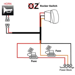 OZ-USA Hella Trumpet Horn Power Bus Bar Plug Wiring Harness Kit Compatible With 2018-2023 Can-Am Maverick X3 Max RS Turbo RR, Sport, Trail, Commander And Defender. -Oz X3 Wire Diagram 57196.1685060169
