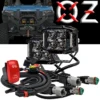 4" Pillar Mount 75W Side Emitting LED Lights 180° Beam Pattern With Pulse Power Busbar Wire Kit Red Rocker Switch For Polaris XPEDITION RZR Turbo Pro Crew Ranger XP 2018-2024