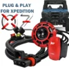 5" Hella Disc Horn With Pulse Power Busbar Plug Wire Harness Kit Fuse Red Rocker Switch Compatible With 2024 Polaris XPEDITION XP ADV Ultimate Northstar Premium